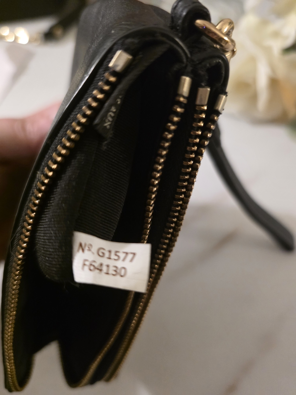 Coach Black Leather Wristlet Wallet - Picture 8 of 9